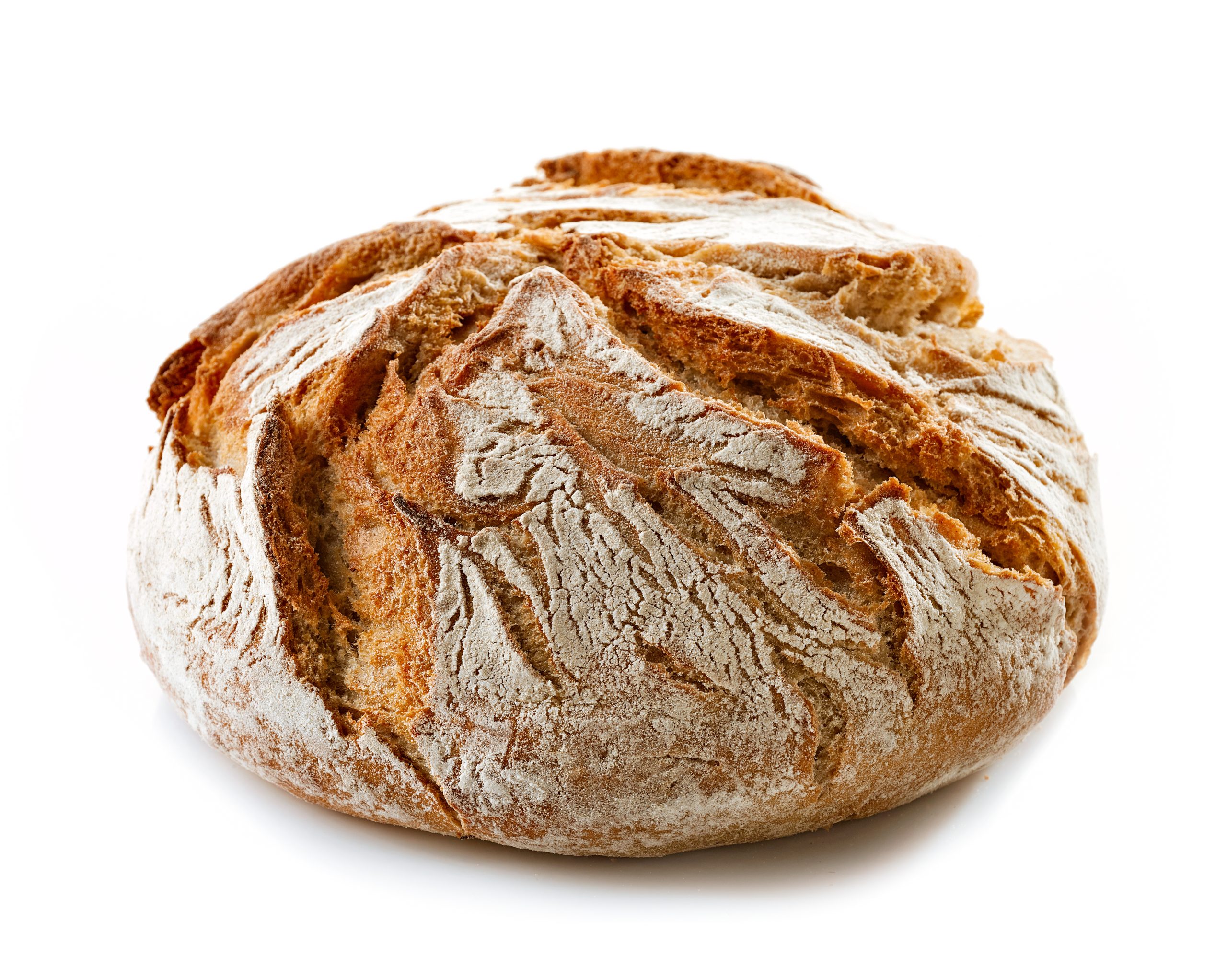 Freshly,Baked,Bread,Isolated,On,White,Background